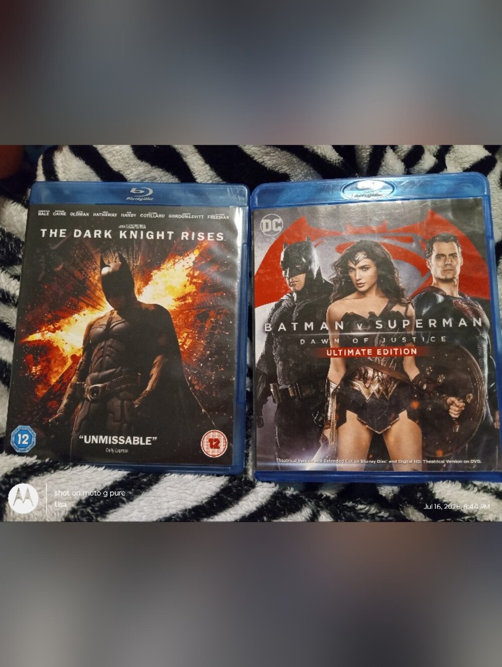 Batman Blu-ray Bundle - The Dark Knight Rises & Batman v Superman